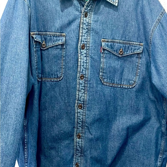 Levi's shacket Blue Sherpa-Lined Jacket XXL - Picture 4 of 7